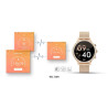 VELTORI VT310-1 Smartwatch with Gold Bracelet + Pink Silicone Strap / gold/pink