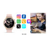 VELTORI VT310-1 Smartwatch with Gold Bracelet + Pink Silicone Strap / gold/pink