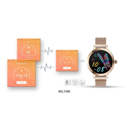 VELTORI VT340-1 Smartwatch / gold/pink