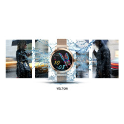 VELTORI VT340-1 Smartwatch / gold/pink