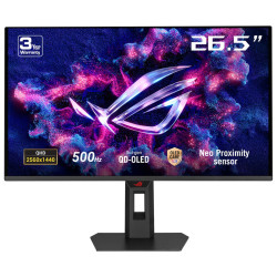 ASUS ROG Strix OLED XG27AQDPG kompiuterio monitorius 67,3 cm (26.5") 2560 x 1440 pikseliai Wide Quad HD QD-OLED Juoda