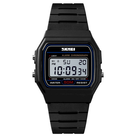 Skmei 1412BKWT Watch / black/white