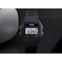 Skmei 1412BKWT Watch / black/white