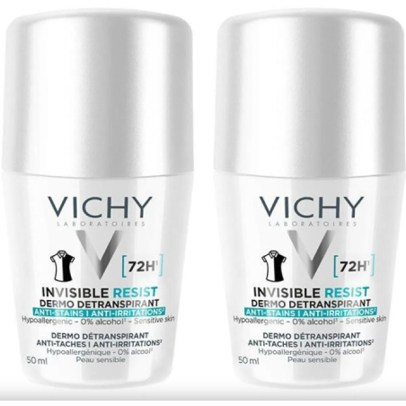 Vichy Invisible Resist Deodorant 72H / 2 x 50 ml