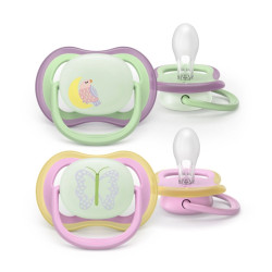 Philips Avent Ultra Air Night Baby Pacifier 6-18m 2pcs