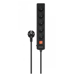 Savio LZ-16 Power Strip 5 ligzdas 1.8m