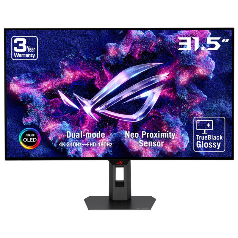 ASUS ROG Strix XG32UCWMG kompiuterio monitorius 80 cm (31.5") 3840 x 2160 pikseliai 4K Ultra HD OLED Juoda