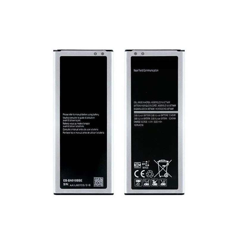 Samsung Replacement EB-BN910BBE Battery Samsung N910 Note 4 3220mAh (NO LOGO)