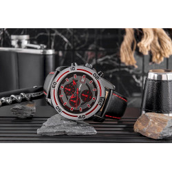 SKMEI Men’s Watch 9156SIRD / silver-red