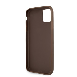 Guess PU 4G Metal Logo Case for iPhone 11 / Brown