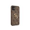 Guess PU 4G Metal Logo Case for iPhone 11 / Brown