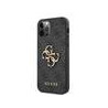 Guess PU 4G Metal Logo Case for iPhone 12/12 Pro / Grey