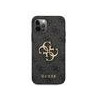 Guess PU 4G Metal Logo Case for iPhone 12/12 Pro / Grey