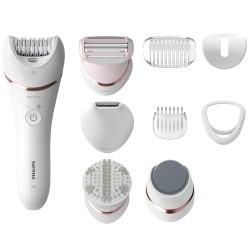 Philips 8000 series BRE740/10 epiliatorius 32 pincetai Rožinė, Balta