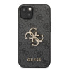Guess PU 4G Metal Logo Case for iPhone 13 / Grey