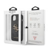 Guess PU 4G Metal Logo Case for iPhone 13 / Grey