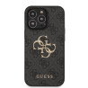 Guess PU 4G Metal Logo Case for iPhone 13 Pro Max / Grey