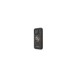 Guess PU 4G Metal Logo Case for iPhone 13 Pro Max / Grey