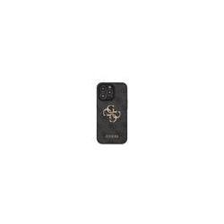Guess PU 4G Metal Logo Case for iPhone 13 Pro Max / Grey