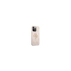 Guess PU 4G Metal Logo Case for iPhone 13 Pro / Pink
