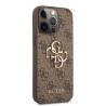 Guess PU 4G Metal Logo Case for iPhone 13 Pro / Brown