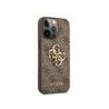 Guess PU 4G Metal Logo Case for iPhone 13 Pro / Brown