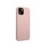 Guess PU Leather Saffiano Case for iPhone 14 Plus / Pink