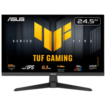 ASUS TUF Gaming VG259Q5A kompiuterio monitorius 62,2 cm (24.5") 1920 x 1080 pikseliai „Full HD“ LED Juoda