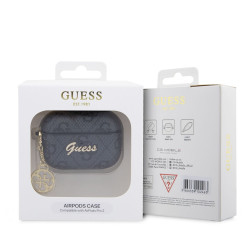 Guess 4G Script PC/PU Charm Case for AirPods Pro 2 / Black