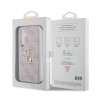 Guess PU 4G Metal Logo Case for Samsung Galaxy S24 / Pink