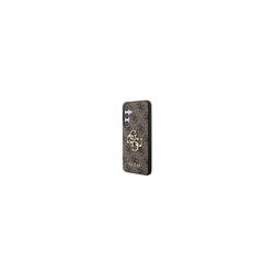 Guess PU 4G Metal Logo Case for Samsung Galaxy S24 / Brown