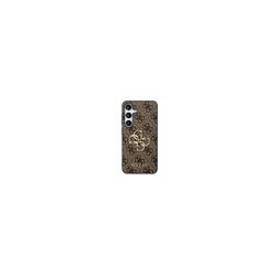 Guess PU 4G Metal Logo Case for Samsung Galaxy S24 / Brown