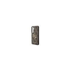 Guess PU 4G Metal Logo Case for Samsung Galaxy S24 / Brown