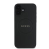 Guess PU Grained Classic Logo MagSafe Case for iPhone 16 / Black