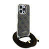 Guess IML 4G Printed Crossbody Strap Case for iPhone 16 Pro Max / Brown