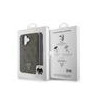 Guess PU 4G Strass Triangle Metal Logo Case + Crossbody Strap for iPhone 16 / Brown