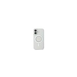 Guess IML Rhinestones Ring MagSafe Case for iPhone 16 / White