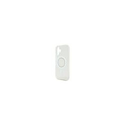 Guess IML Rhinestones Ring MagSafe Case for iPhone 16 / White