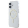 Guess IML Glitter Ring MagSafe Case for iPhone 16 Plus / Transparent
