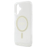 Guess IML Glitter Ring MagSafe Case for iPhone 16 Plus / Transparent