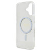 Guess IML Glitter Ring MagSafe Case for iPhone 16 Plus / Transparent