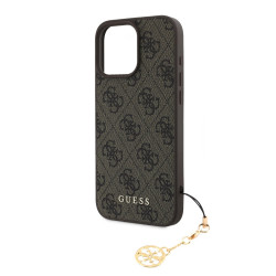 Guess 4G Charm Case for iPhone 16 Pro Max Tone on Tone / Brown