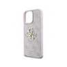 Guess PU 4G Metal Logo Case for iPhone 16 Pro Max / Pink