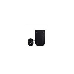Guess PU Grained Triangle Logo Phone Bag / Black