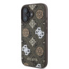 Guess PU 4G Peony MagSafe Case for iPhone 16 / Brown