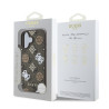 Guess PU 4G Peony MagSafe Case for iPhone 16 / Brown