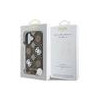 Guess PU 4G Peony MagSafe Case for iPhone 16 / Brown