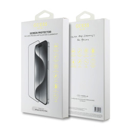 Guess Screen Protector 2.5D for iPhone 16 Pro Max / Black
