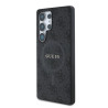 Guess PU Leather 4G Colored Ring MagSafe Case for Samsung Galaxy S25 Ultra / Black