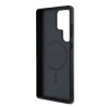Guess PU Leather 4G Colored Ring MagSafe Case for Samsung Galaxy S25 Ultra / Black